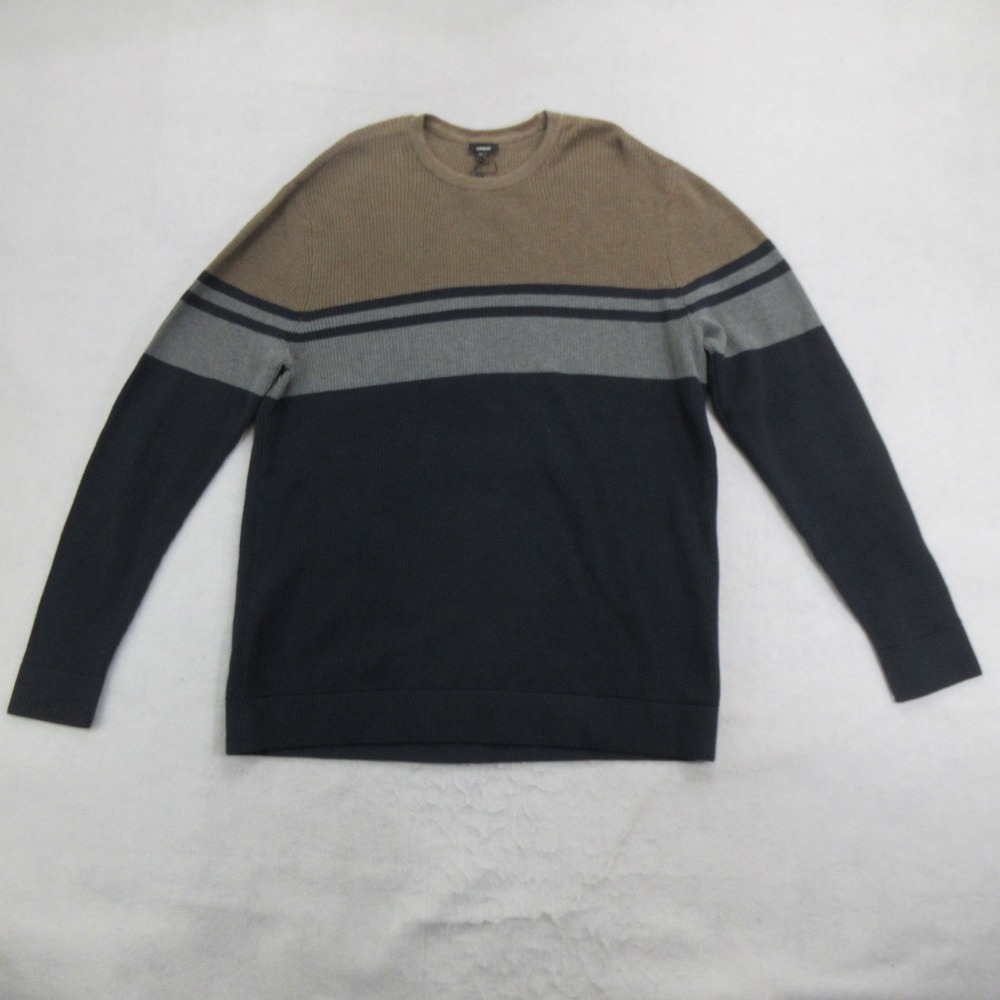 Express Mens XXL Tall Multicolor Striped Cotton Sweater New With Tags New